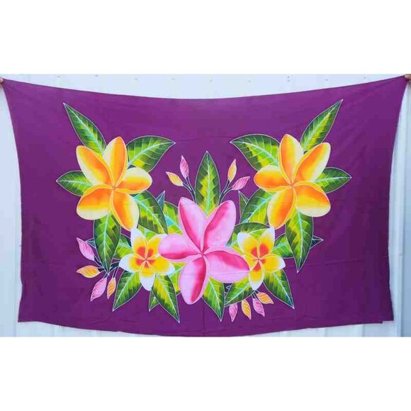 KD411 Floral Batik Hand Painted Caftan Dolman Women Abaya Maxi Dress Up to 5X - Picture 3 of 3